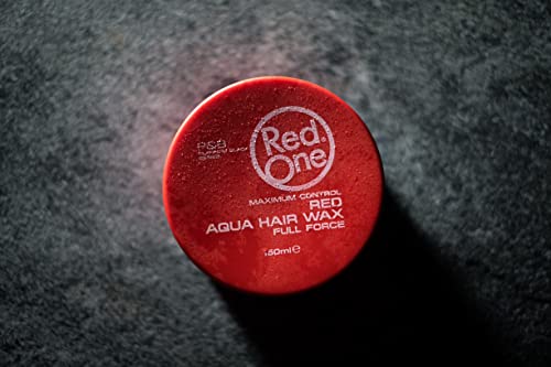 שיער שיער מחדש סטיילינג אקווה שעווה אדומה 150 מל | בקרת קצה | שעווה ג'ל שיער | Ultra Hold | ניחוח תות | שעוות שיער גברים